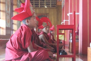 monks chanting prayers